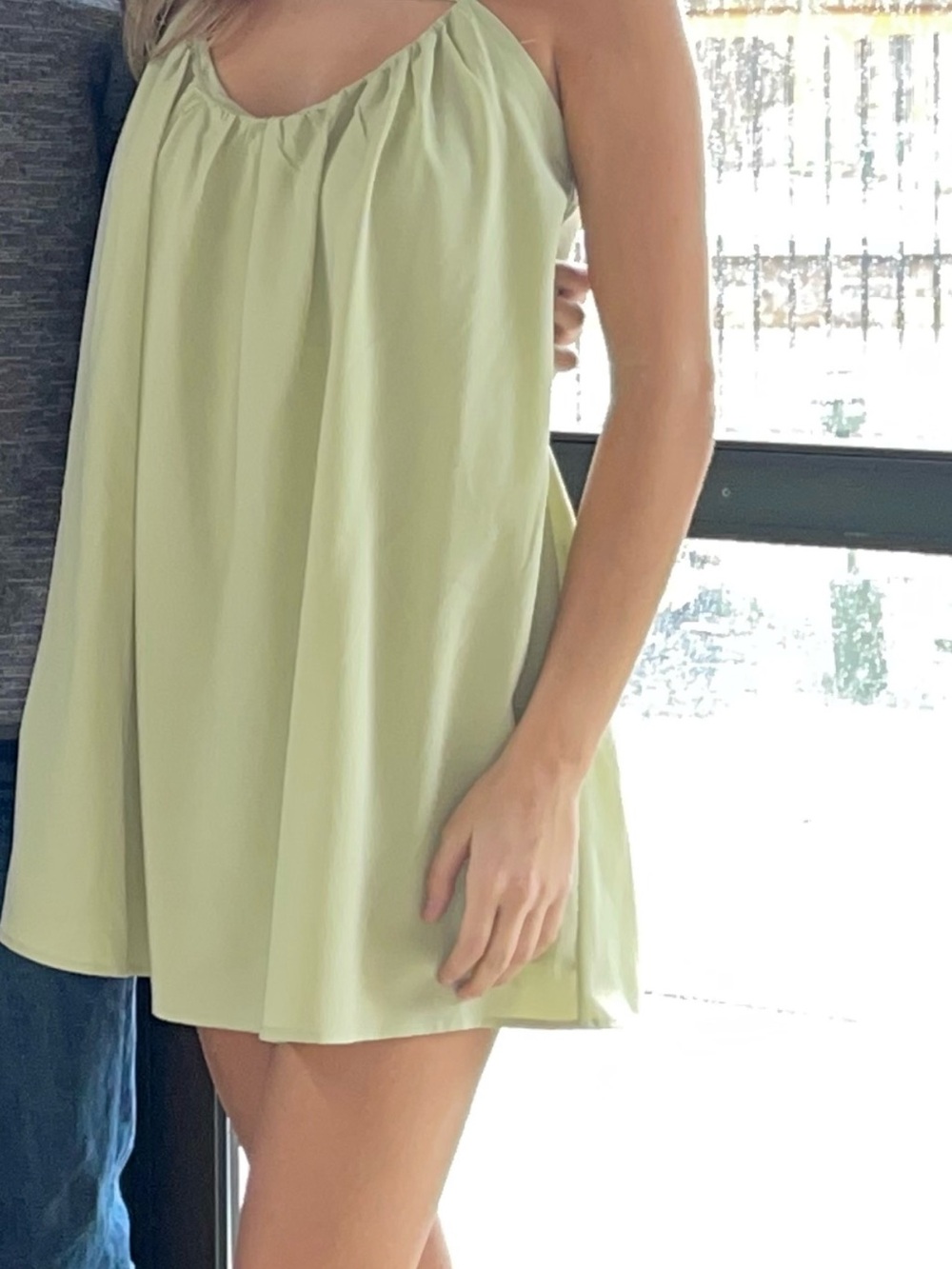 Light Green Women's Skirt — Classic A-Line Mini